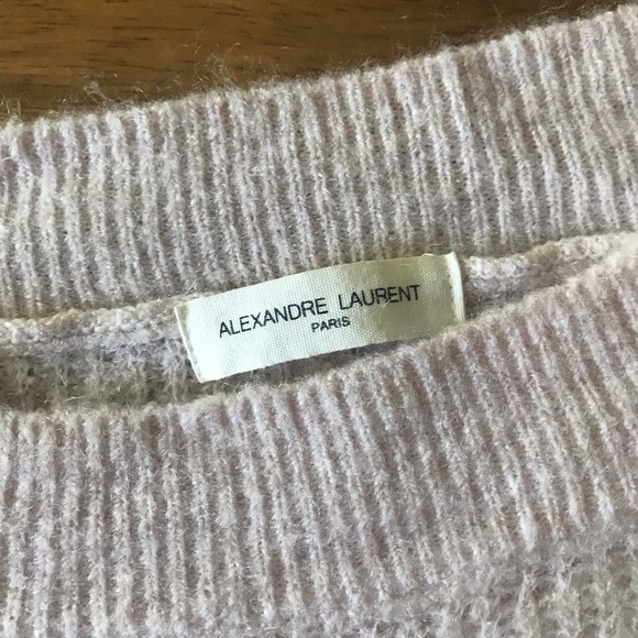 Alexandre Laurent Paris Sweater Womens Sz Small S Pink Mohair Made In Italy - Picture 5 of 10
